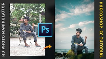 Photoshop HD photo manipulation tutorial / Photoshop cc background change photo editing - Amit editz