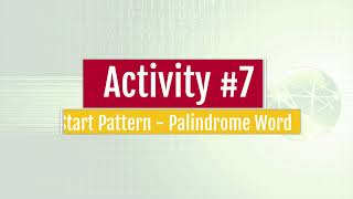 Problem - Activity 7 - Palindrome Word | Tagalog Tutorial