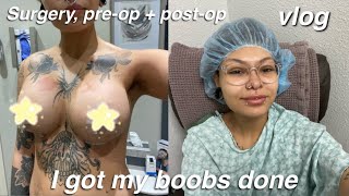 I GOT A BOOB JOB *vlog* my experience, surgery + recovery