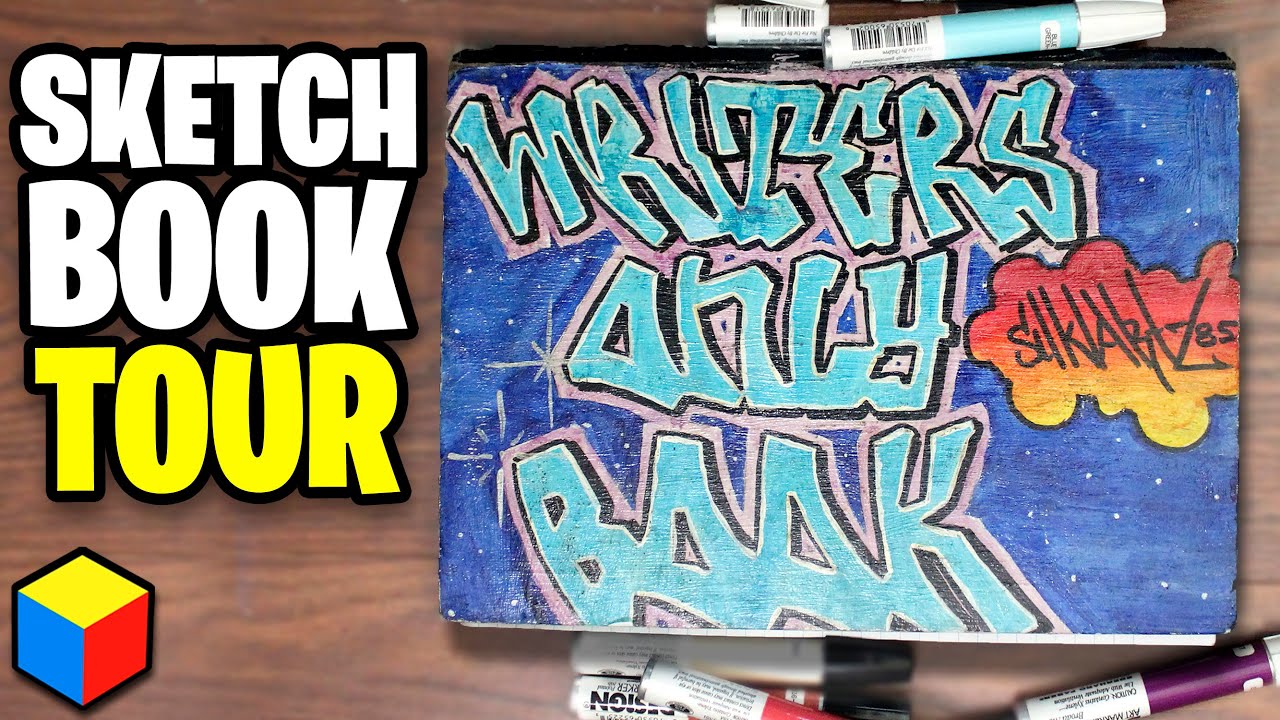 Graffiti Art Sketchbook Tour - (Digital Sketch Book 2023) 