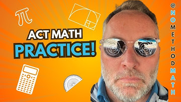 ACT Math Practice! Evaluating a Function at a Specific Value. @NoMethodMath