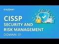 CISSP Security & Risk Management | Simplilearn