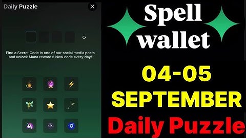 Spell wallet puzzle today 04 & 05 September | spell wallet daily puzzle | #spellwallet #combo |