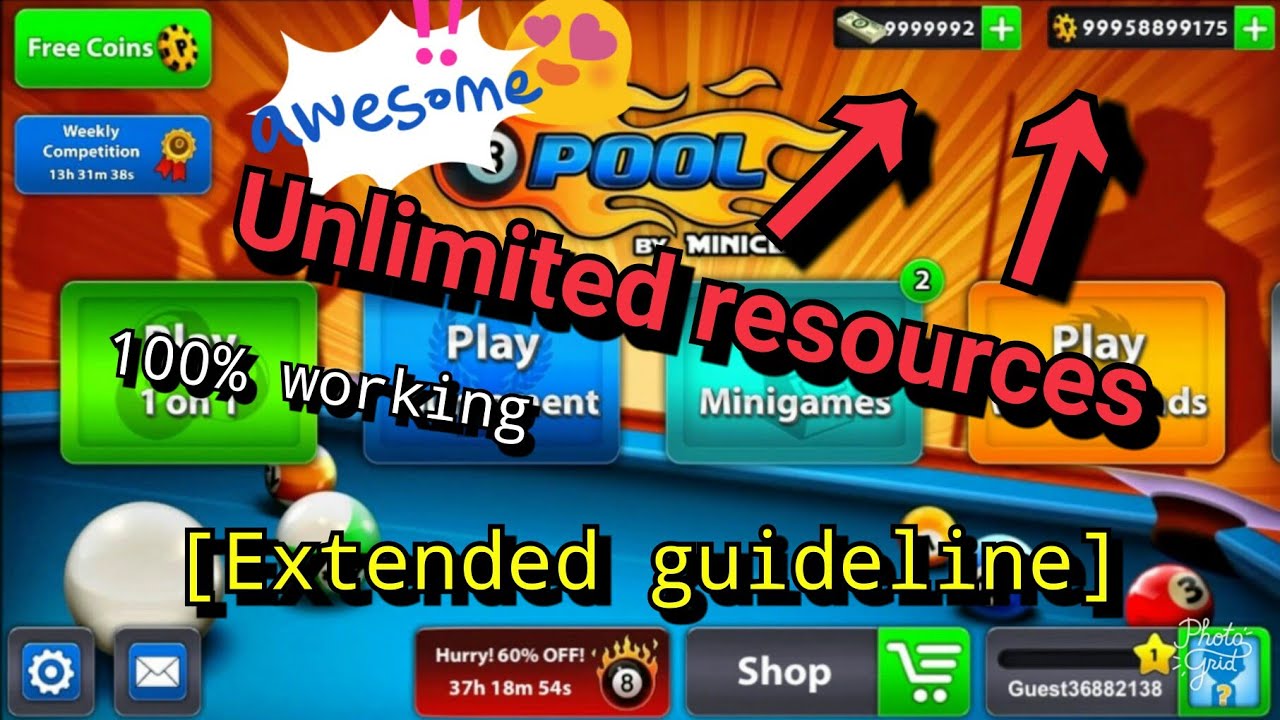 8 Ball Pool [mod] Extended guideline with unlimited resources 2017