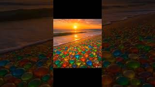 calm music #oceanwaves #oceansunrise #oceanrelaxation #oceanpeace #algorithm #colourstones