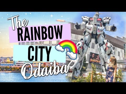 THE RAINBOW CITY// ONE DAY IN ODAIBA, JAPAN - History Garage, Gundam Statues, and Island Androids