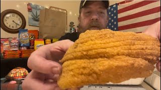 Sharks Seafood & More 🦈🐈🐟 2 Piece Boneless Catfish and 1lb Rum Cake Review