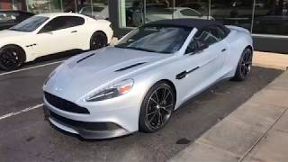 14 Aston Martin Vanquish Volante S1560 Ext Lightning Silver Int Aurora Blue Youtube