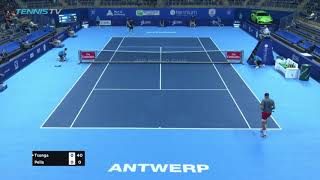 Famous Hot Shot: Tsonga Starts Fast, Fires Fierce Forehand In Antwerp 2018 Profile