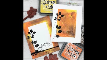 Unity Quick Tip: Autumn Oxide Ink Smooshing with Solid Stamping