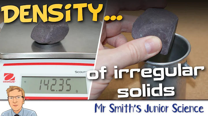 MEASURING THE DENSITY OF AN IRREGULAR SOLID - science experiments to try yourself