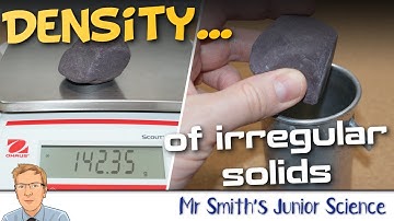 MEASURING THE DENSITY OF AN IRREGULAR SOLID - science experiments to try yourself