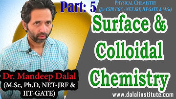 Surface and Colloidal Chemistry 5 | CSIR UGC - NET JRF June 2024, IIT-GATE 2025 | Dr. Mandeep Dalal
