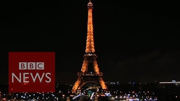Eiffel Tower lights turned off for Charlie Hebdo attack victims - BBC News
