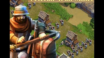 DomiNations : All Veteran Wall Miner Raid