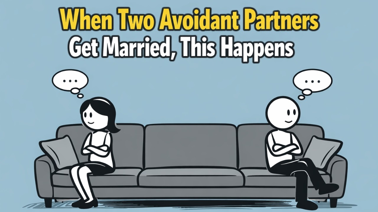 Когда женятся двое людей с избегающим типом личности: молчаливая борьба, о которой никто не говорит.