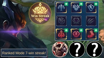 7 WinStreak Using This UNKILLABLE TANK BUILD For Late Game | Yu Zhong Emblem Set 2022 - Mlbb