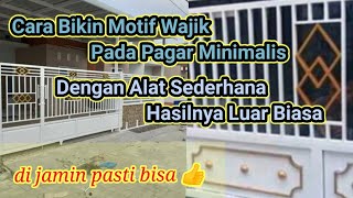 Tutorial Singkat Cara Bikin Motif Wajik Untuk Pagar Minimalis