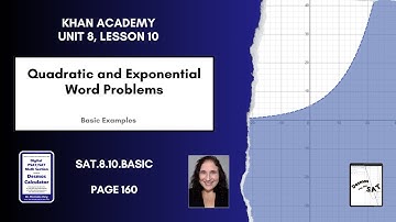 SAT.8.10.Basic: Quadratic and Exponential Word Problems, page 160