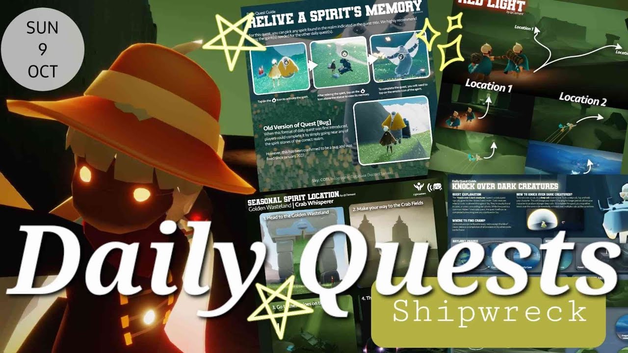 Daily Quest Oct.9th Direct to questsShort guide. 