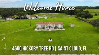 Home For Sale | Almost 5 CLEARED Acres in St. Cloud FL! 🏡 3BR Home   Room for Animals