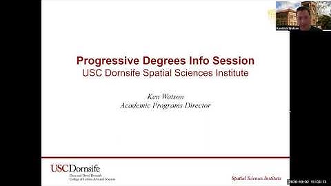 USC SSI Progressive Degree Path Information Session