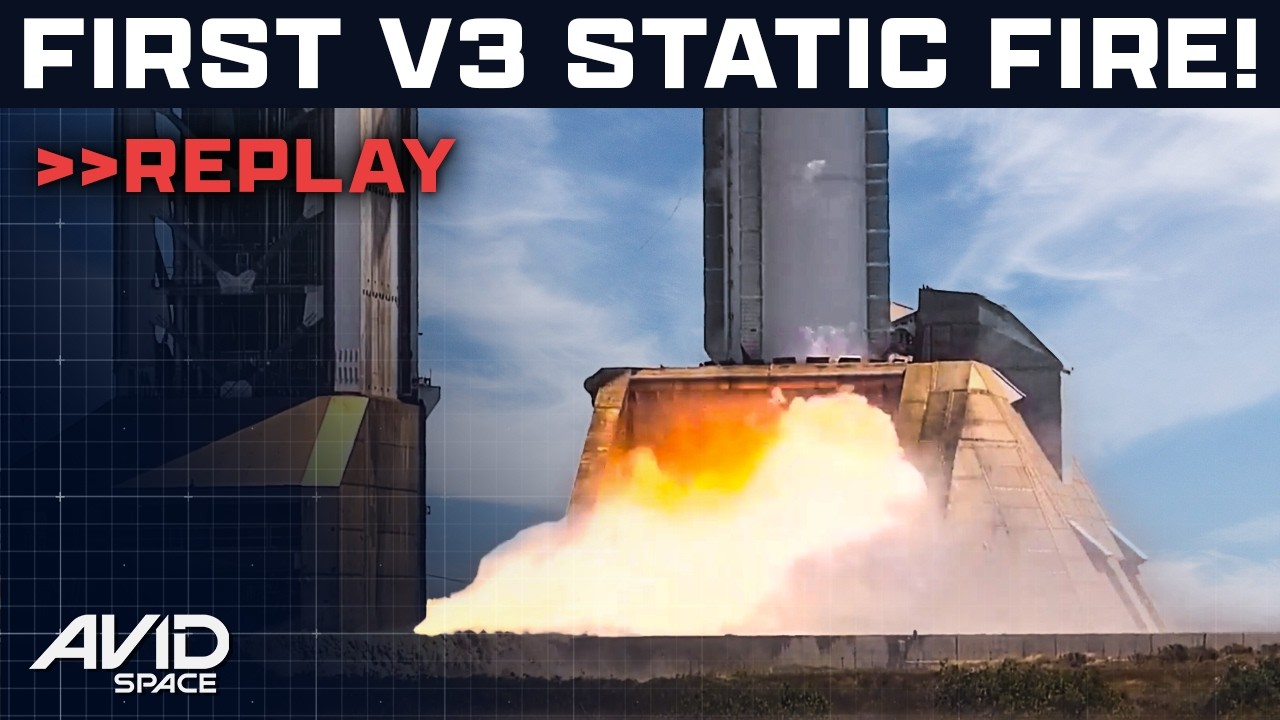 First Ever Booster 19 Static Fire Replay - YouTube