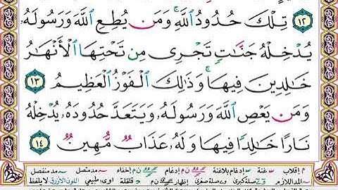 004 سورة النساء بصوت القارئ سعد الغامدي القرآن الكريم