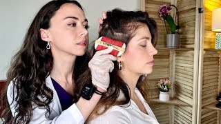 ASMR Intense Scalp Exam+ Hair Triggers, Real Person Medical Tests,Tingly Sharp or Dull,Hair Brushing