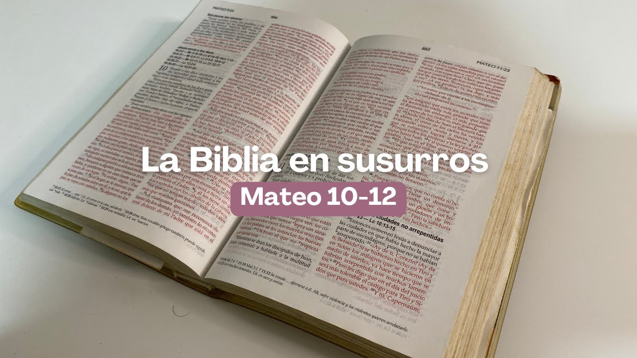 ASMR para descansar profundamente ✨✝️ | Evangelio de Mateo 10-12: Jesús envía a los doce 📖🕊️