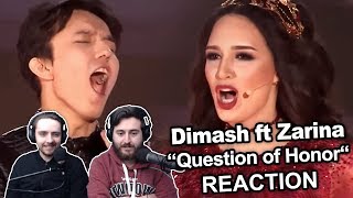 Singers Reaction/Review to "Dimash Kudaibergen ft Zarina Altynbayeva - Question of Honour"