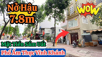 Quận | Siêu Phẩm 2 Mặt Tiền Phố Ẩm Thực Vĩnh Khánh | Nhà 5 Tầng Nở Hậu Lên Đến 7.8m