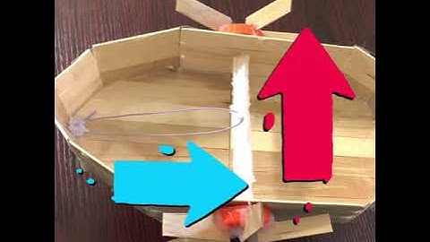 Working Boat Powered By Rubber Bands