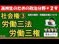 【高校生のための政治・経済】労働三法・労働三権#29