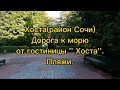 Хоста(район Сочи). Гостиница '' Хоста ''. Дорога к морю. Пляжи. #хоста#пляживхосте#отдыхвсочи