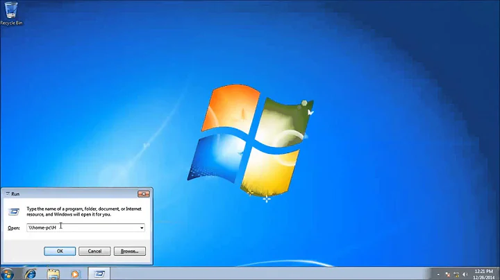 How to share hard disk in windows 7