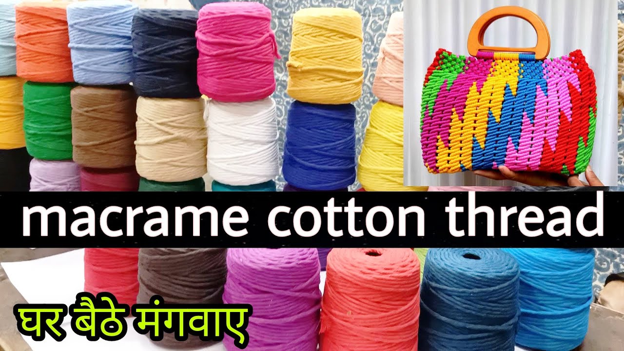 macrame cotton thread, cotton yarn