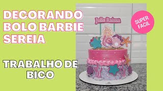 Bolo Barbie sereia, para o - Olho Doce - Bolos Artisticos