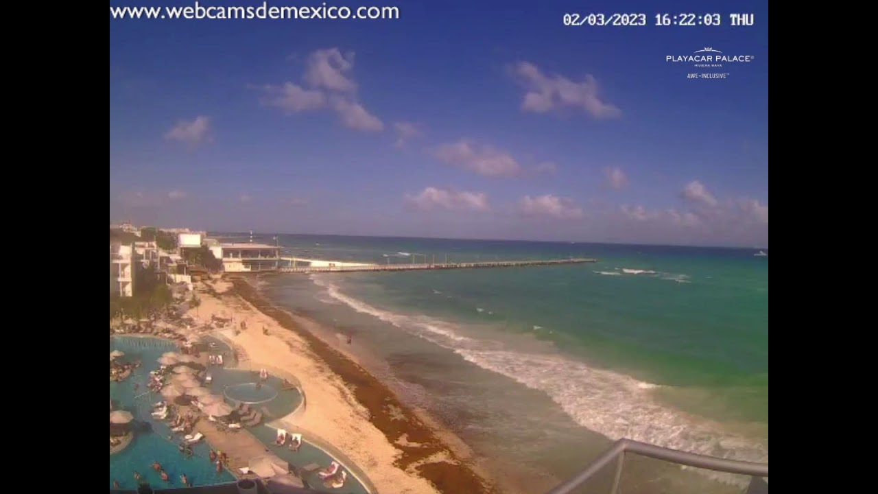 Playa del Carmen EN VIVO - Vista panorámica Webcams de México