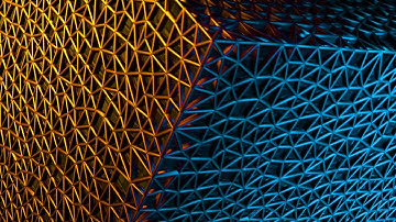 colorful 3D metal grid abstract animated background video , Copyright FREE video