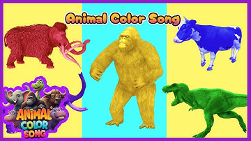 Learn color | Learn animals | Guess the color of animal | Kids learning video || Animal color song