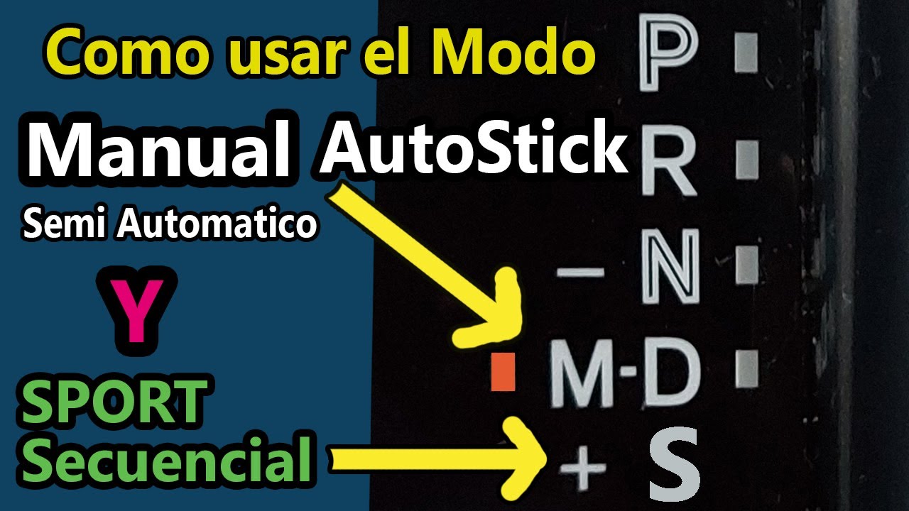 como hacer cambios manuales en carro automatico o modo