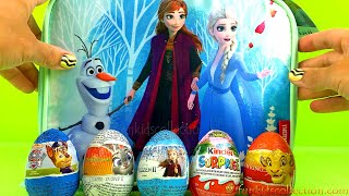 Zaini Egg Surprises & Kinder Egg Surprises Opening | Frozen 2 Lunch Bag with Chocolate Egg Surprises