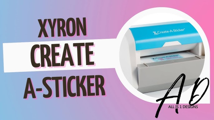 Xyron Create-A-Sticker, Mini, 2.5” Sticker and Label Maker Machine for  Small Business and DIY Crafts, Portable, Includes Permanent Adhesive,  Pre-Loaded (XRN250-…