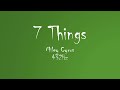 Miley Cyrus 7 Things 432Hz Audio