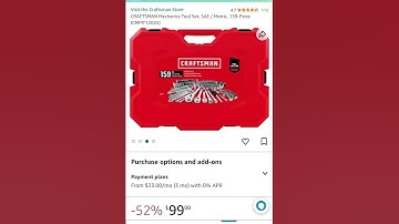 52 % off CRAFTSMAN Mechanics Tool Set, SAE / Metric, 159-Piece