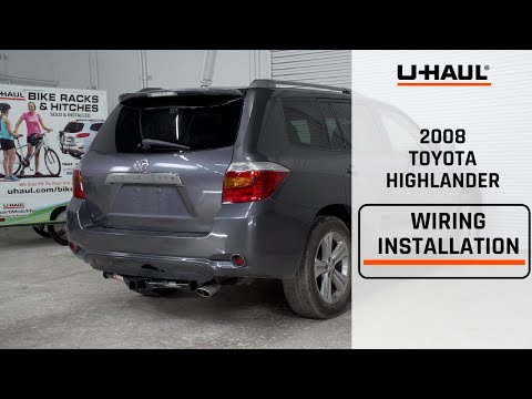 2008 Toyota Highlander Trailer Wiring Harness Installation