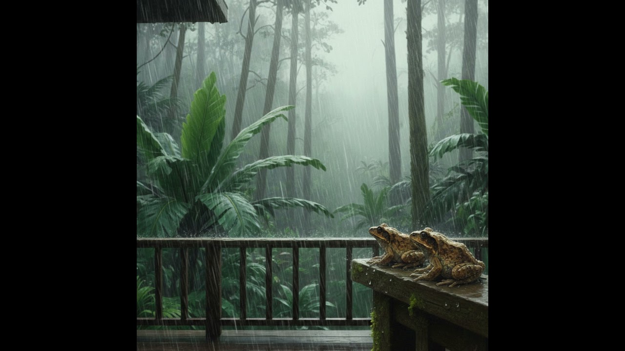 COQUI Frogs and RAIN Sound | NO Ads | Hawaii at Night | 10h ASMR | Real Nature Sounds