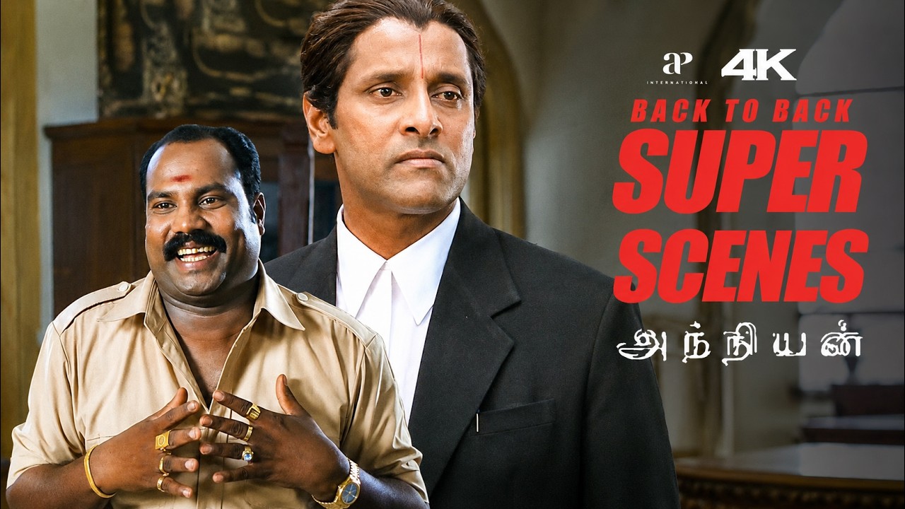 Anniyan Back to Back Super Scenes | "Ambi Risks Everything to Uphold Justice!" ⚡🔥 | Vikram | Sadha