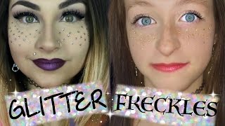 Glitter Freckles Makeup Tutorial - Diy Temporary Tatoos